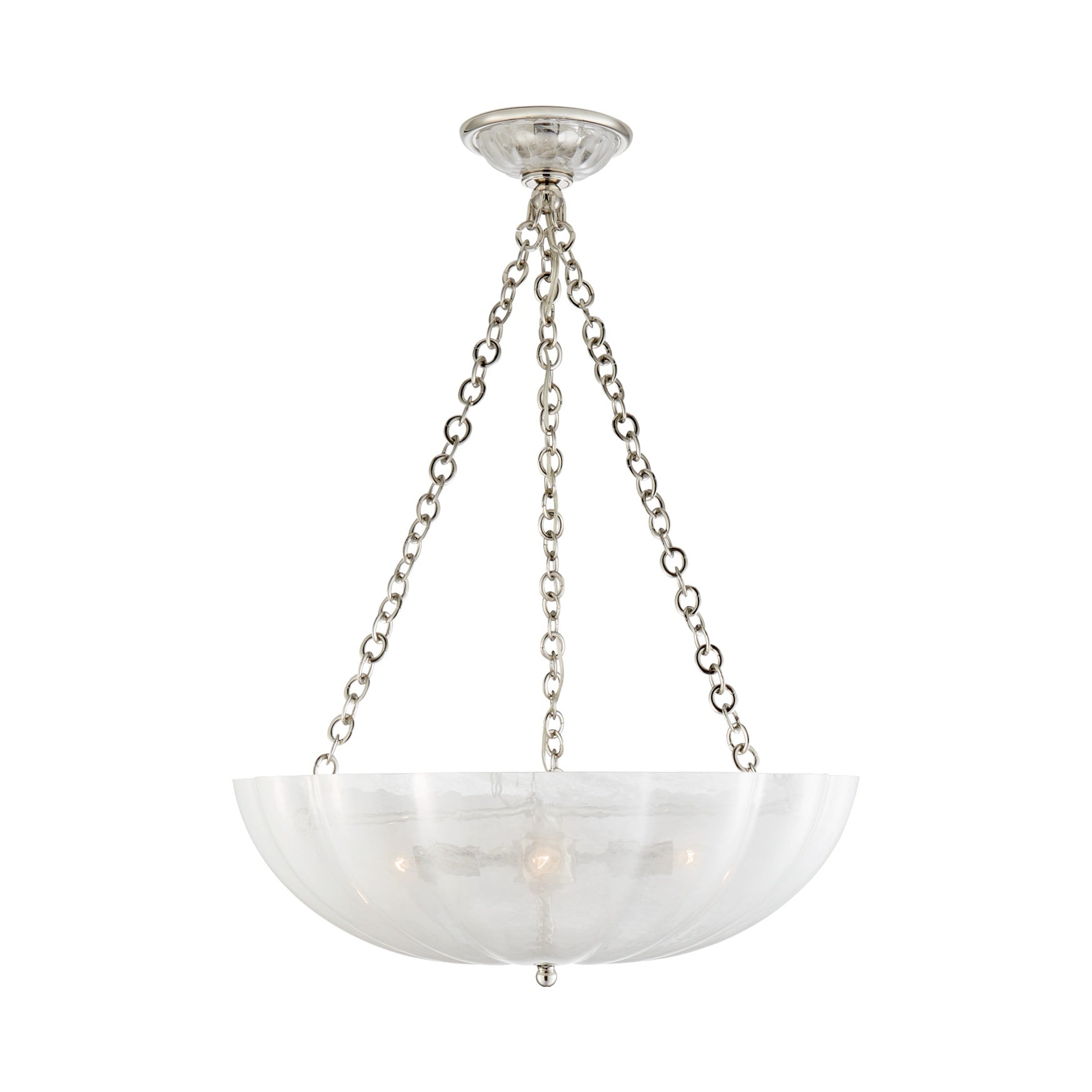 Rosehill Large Chandelier LIGHTING - chandelier Visual Comfort Polished Nickel
