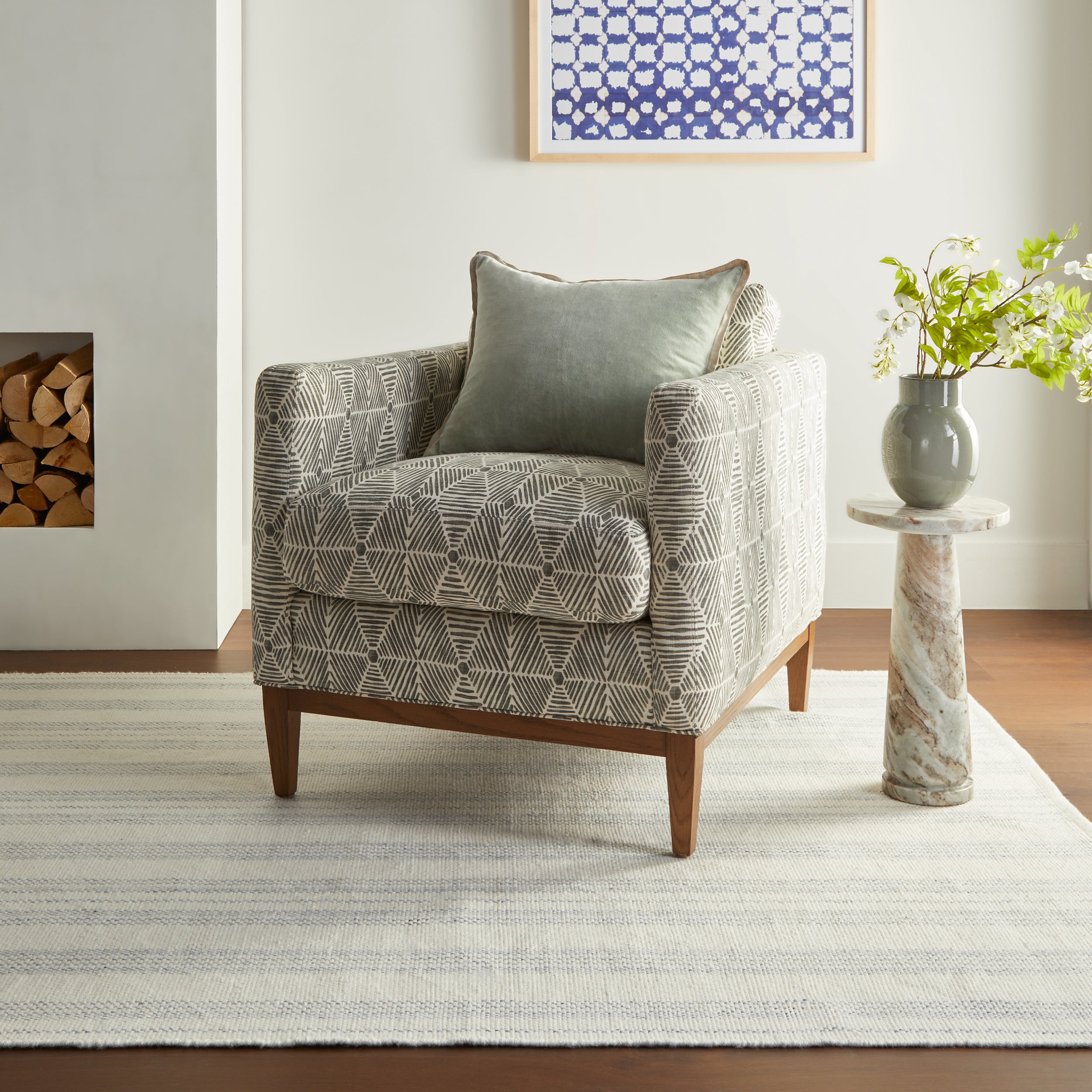 Nexel Striped Farmhouse Rug