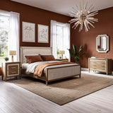 Belgra Upholstered Bed FURNITURE - bed Bramble