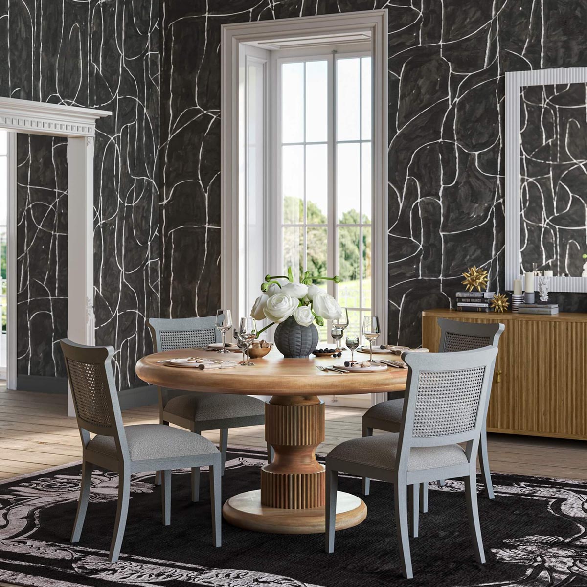 Baloo 60" Round Dining Table FURNITURE - dining table Bramble