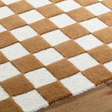 FLOOR MODEL - Brooks Checkered Camel Rug - 8' x 10'