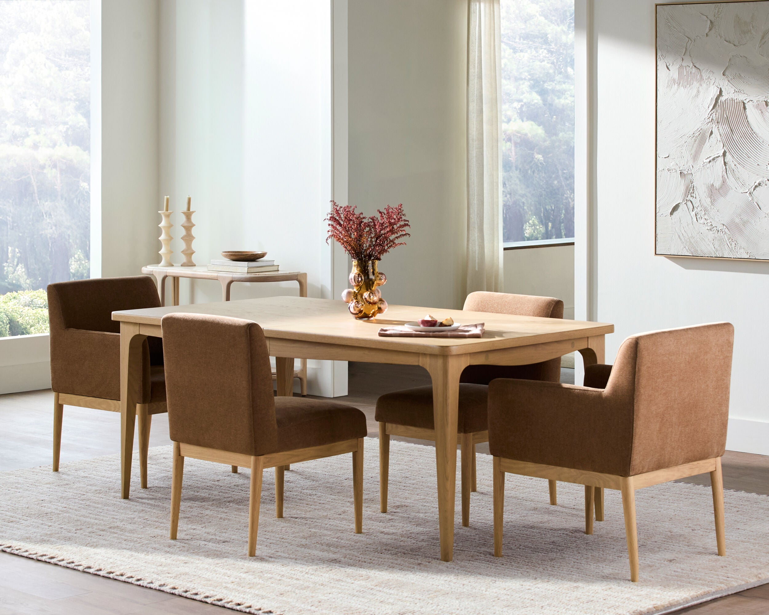 Morin Armless Dining Chair - set of 2 FURNITURE - dining chair Surya