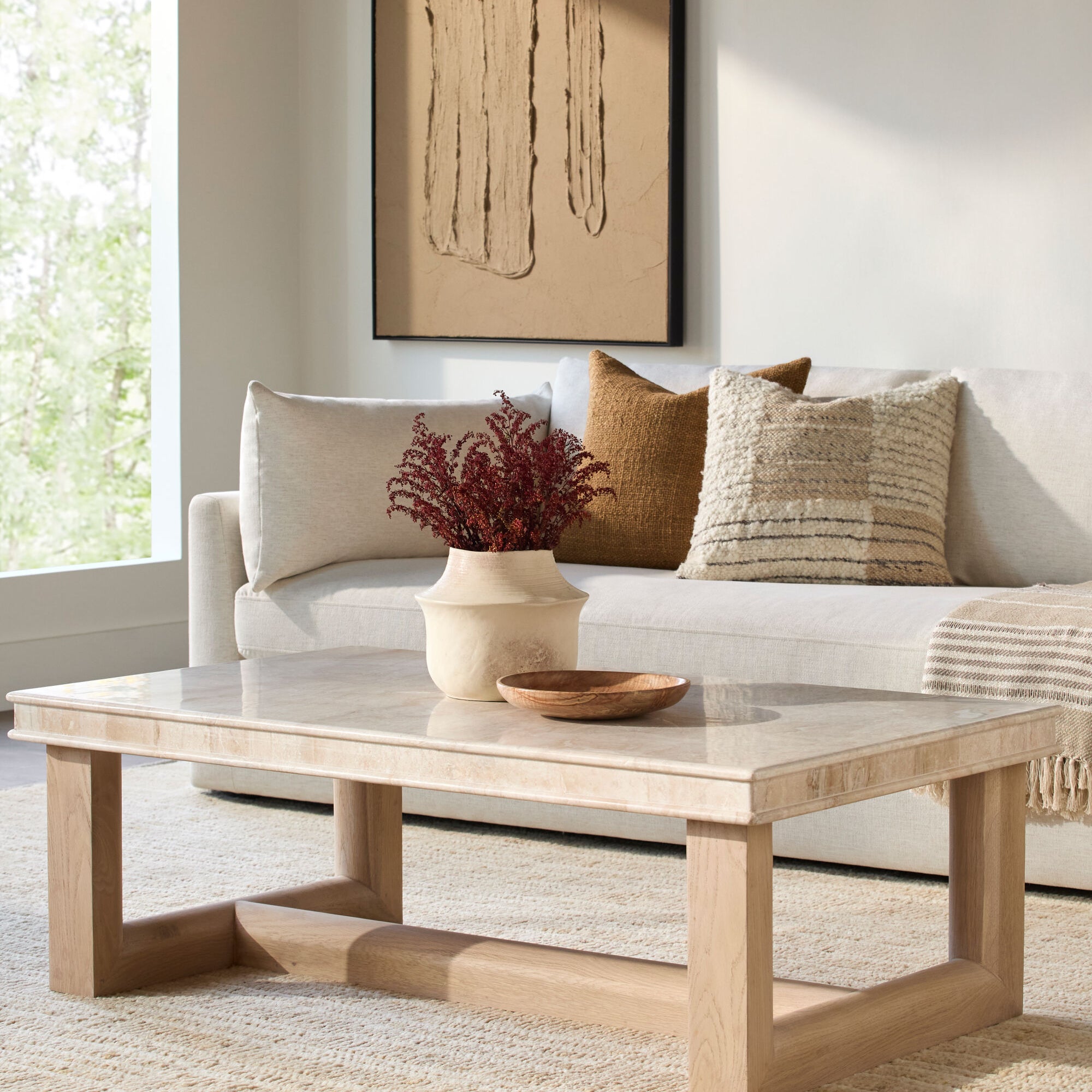 Marlon Coffee Table FURNITURE - coffee table Surya