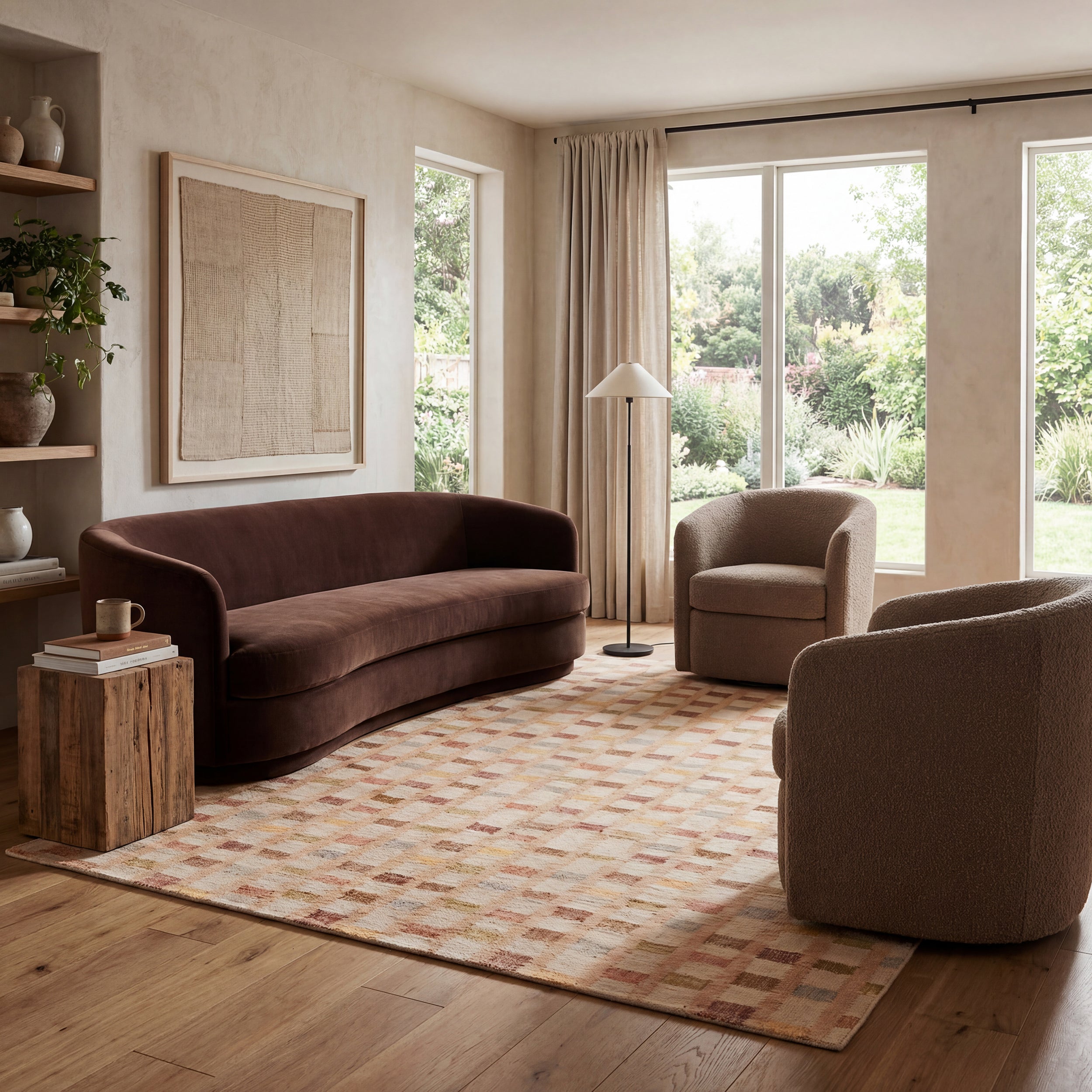 Mosiac Multi Machine Washable Rug