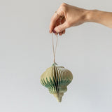 Recycled Paper Honeycomb Finial Ornament - Rug & Weave