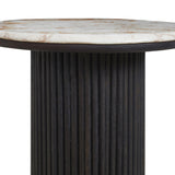 Alessio Breccia Marble Side Table FURNITURE - side table Renwil