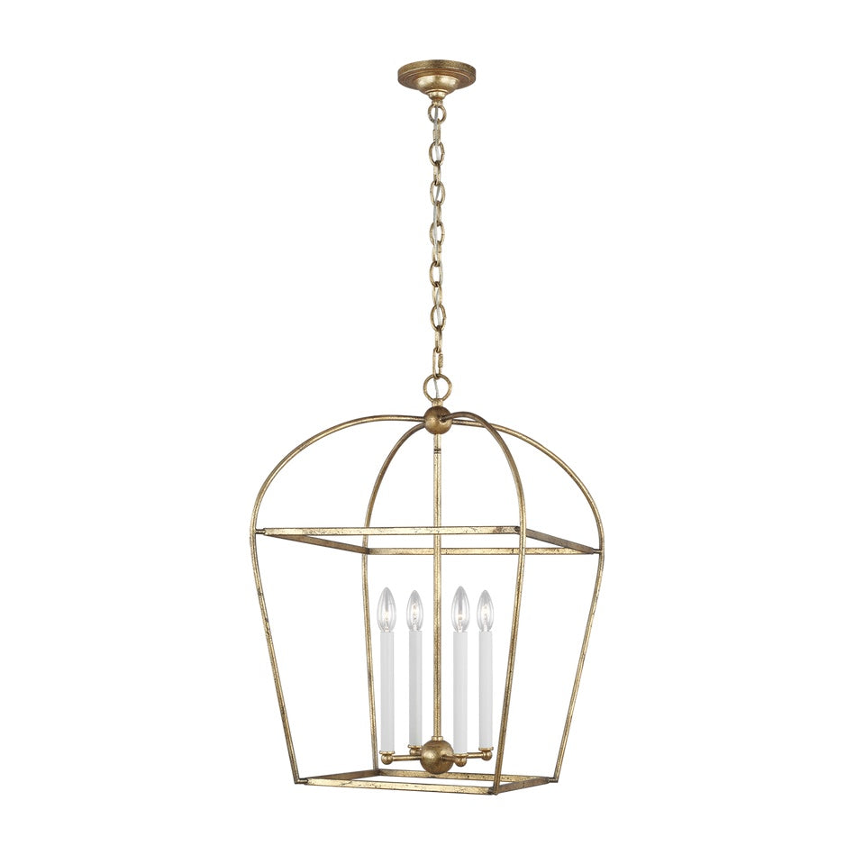 Stonington Medium Lantern, Antique Gild