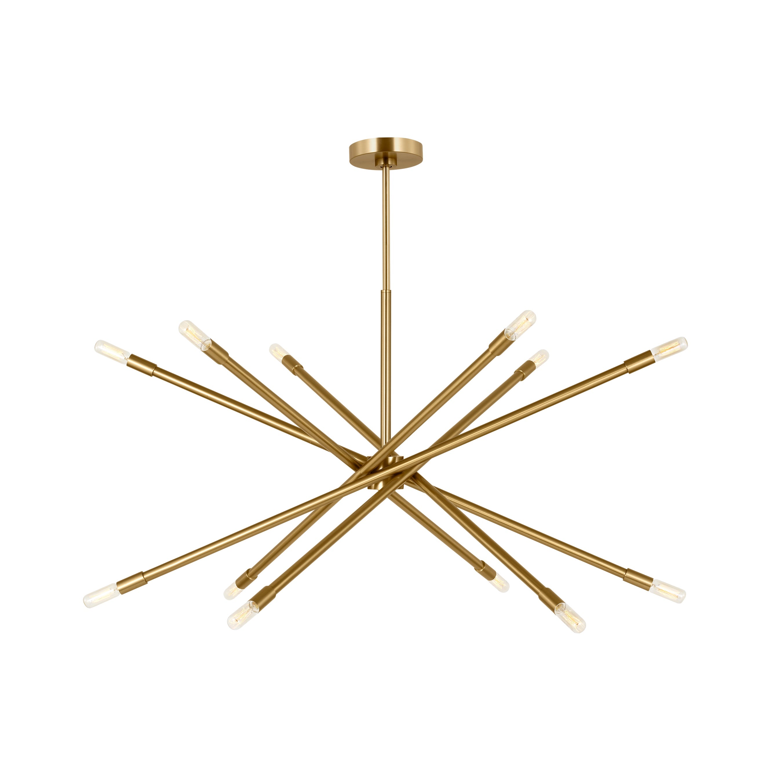 Eastyn Medium Chandelier LIGHTING - chandelier Visual Comfort Burnished Brass