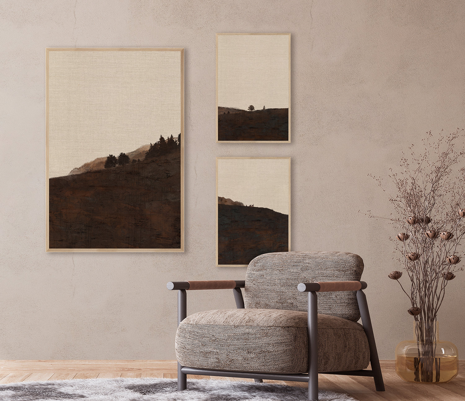 "Chestnut Horizon VIII" Framed Art Print ARTWORK - framed print Celadon Art