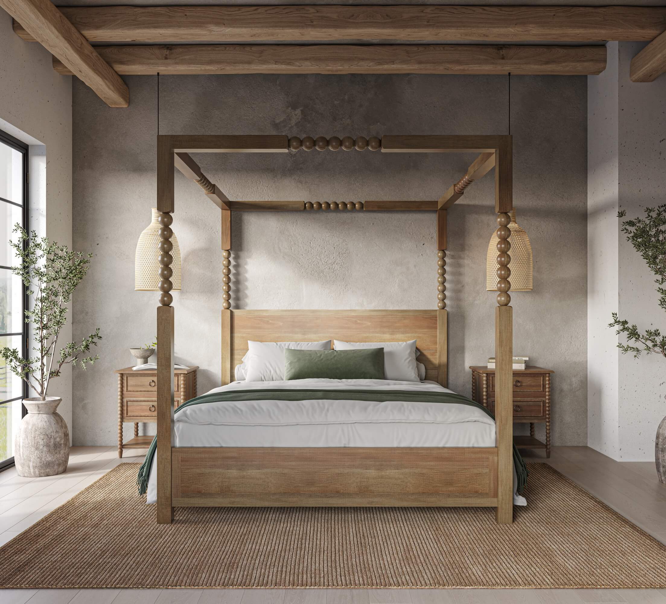 Cleo Poster Bed FURNITURE - bed Bramble