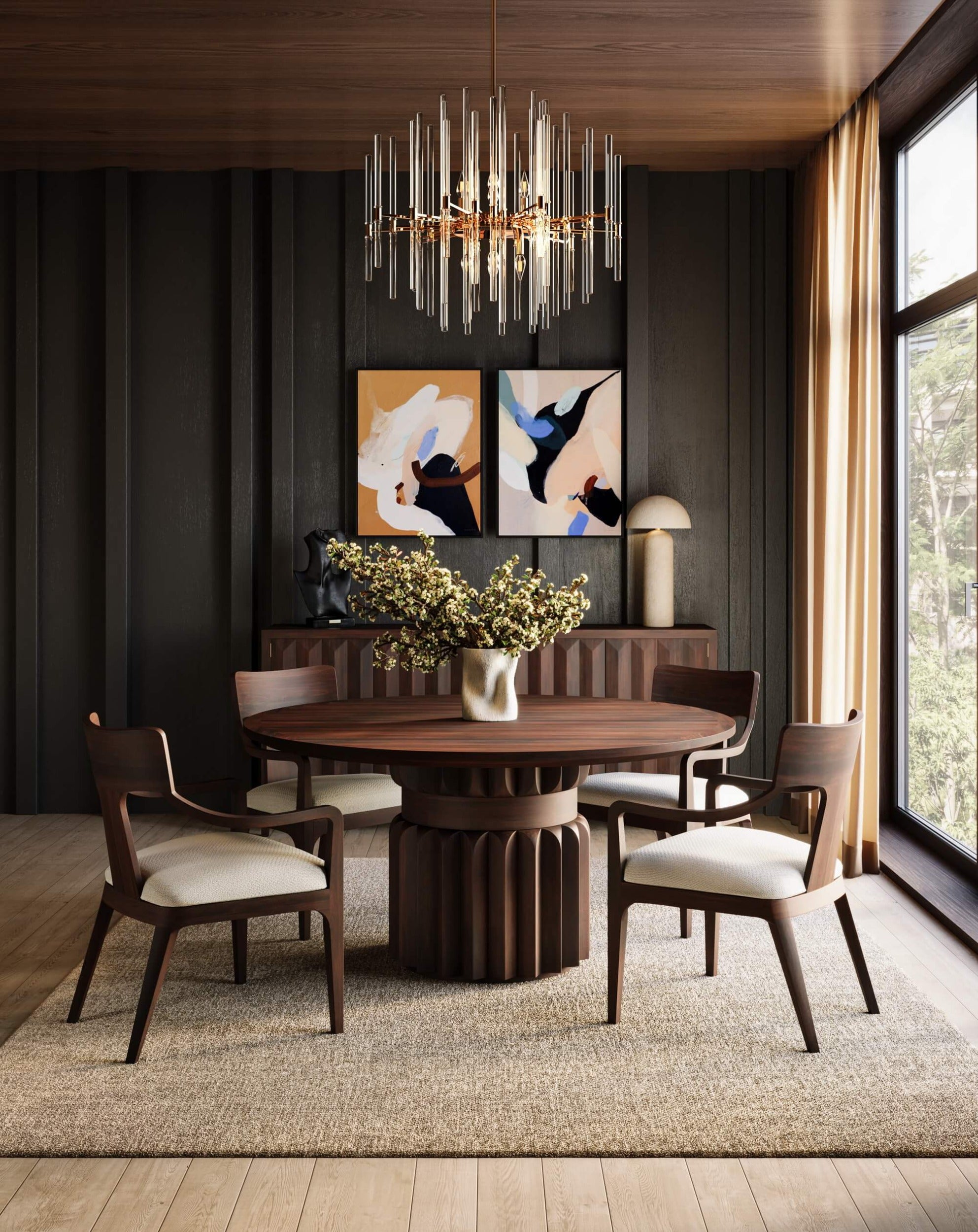 Cole Round Dining Table FURNITURE - dining table Bramble