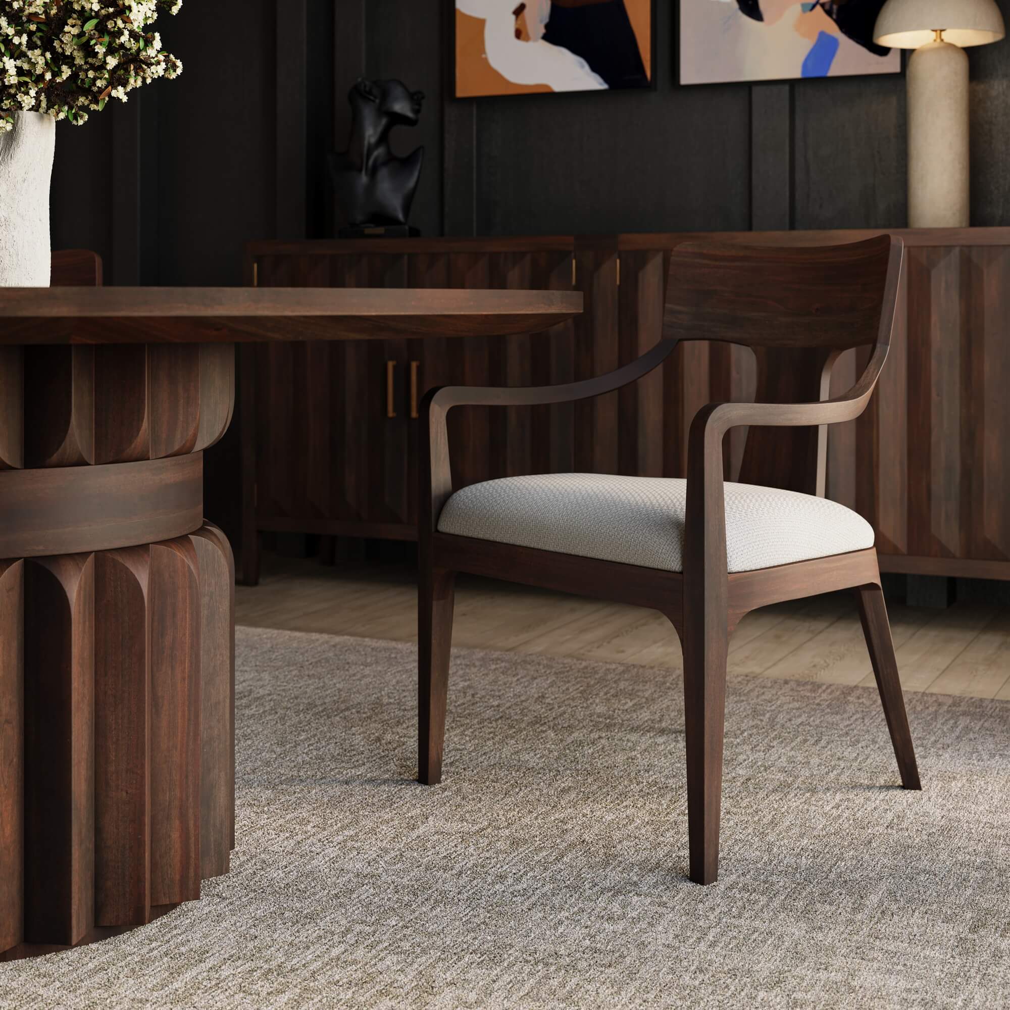 Cole Round Dining Table FURNITURE - dining table Bramble