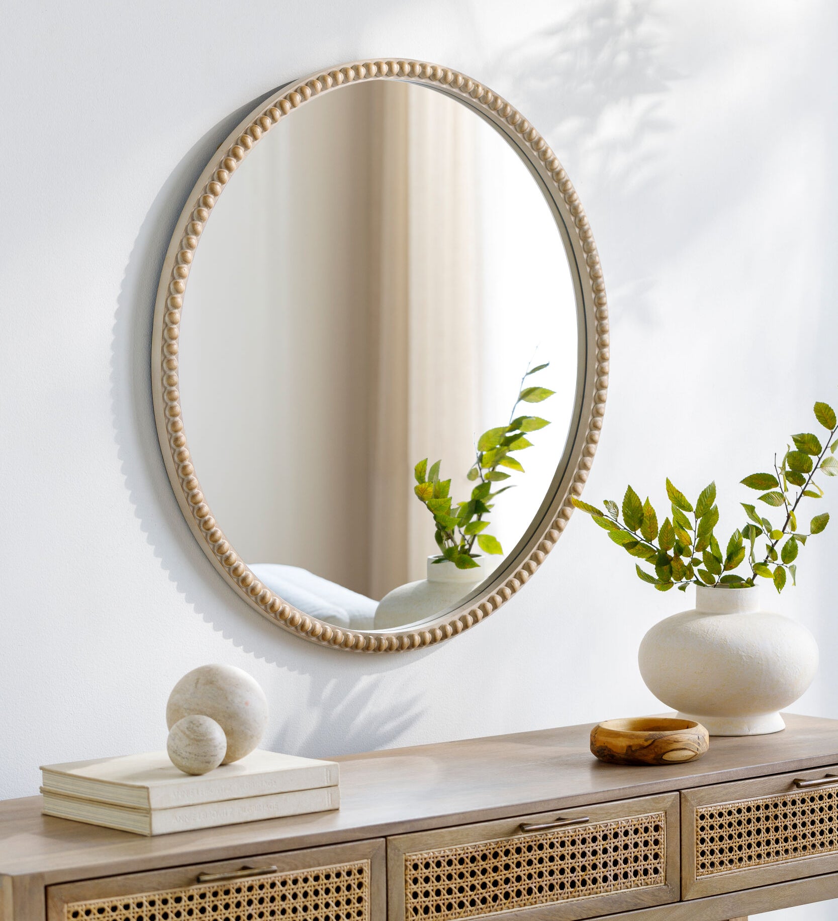 Duran Round Mirror MIRROR - Accent Mirror Surya