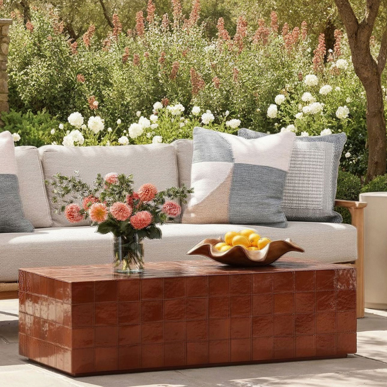 Teslow Outdoor Coffee Table FURNITURE - outdoor coffee table Dovetail