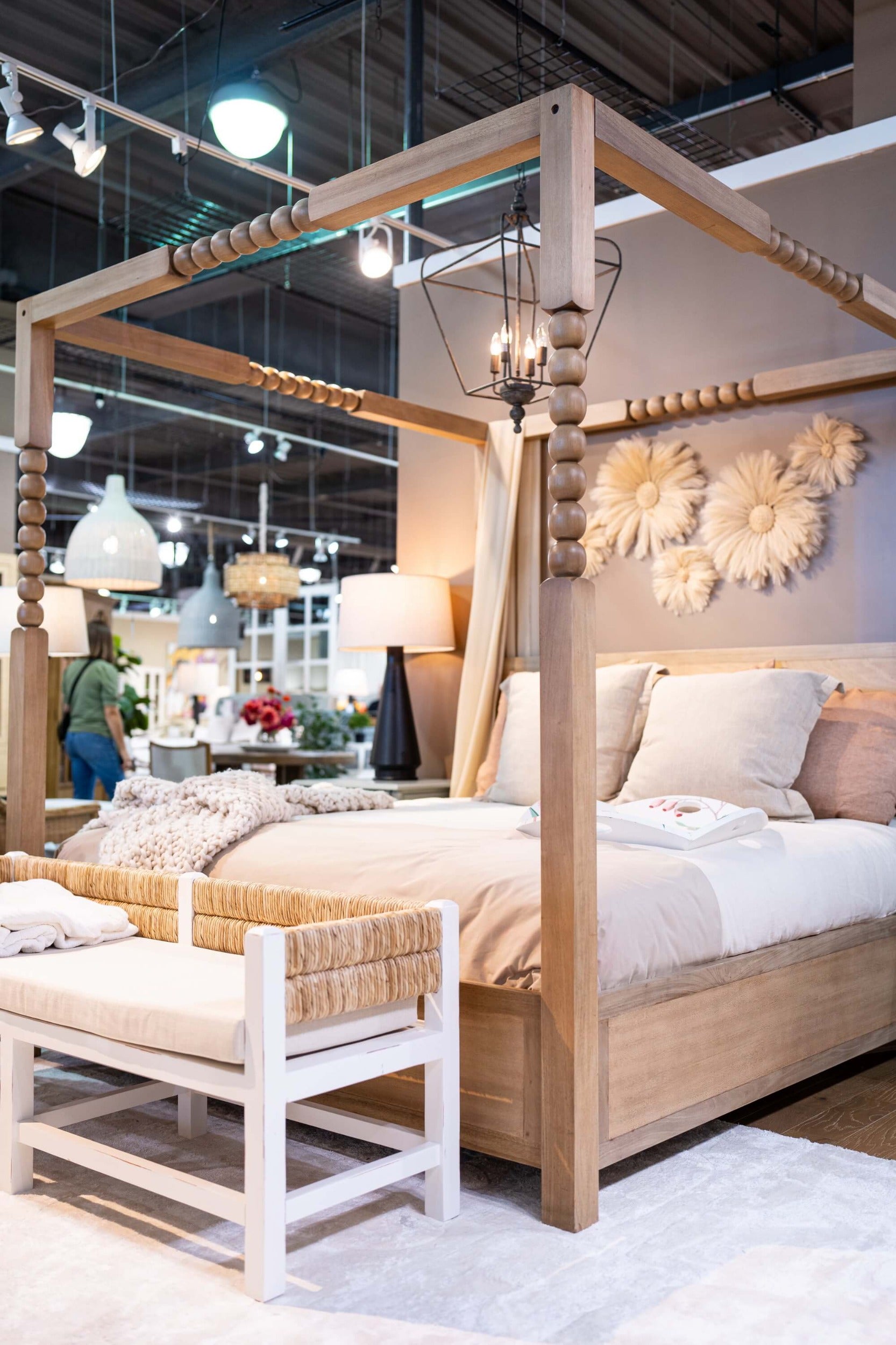 Cleo Poster Bed FURNITURE - bed Bramble