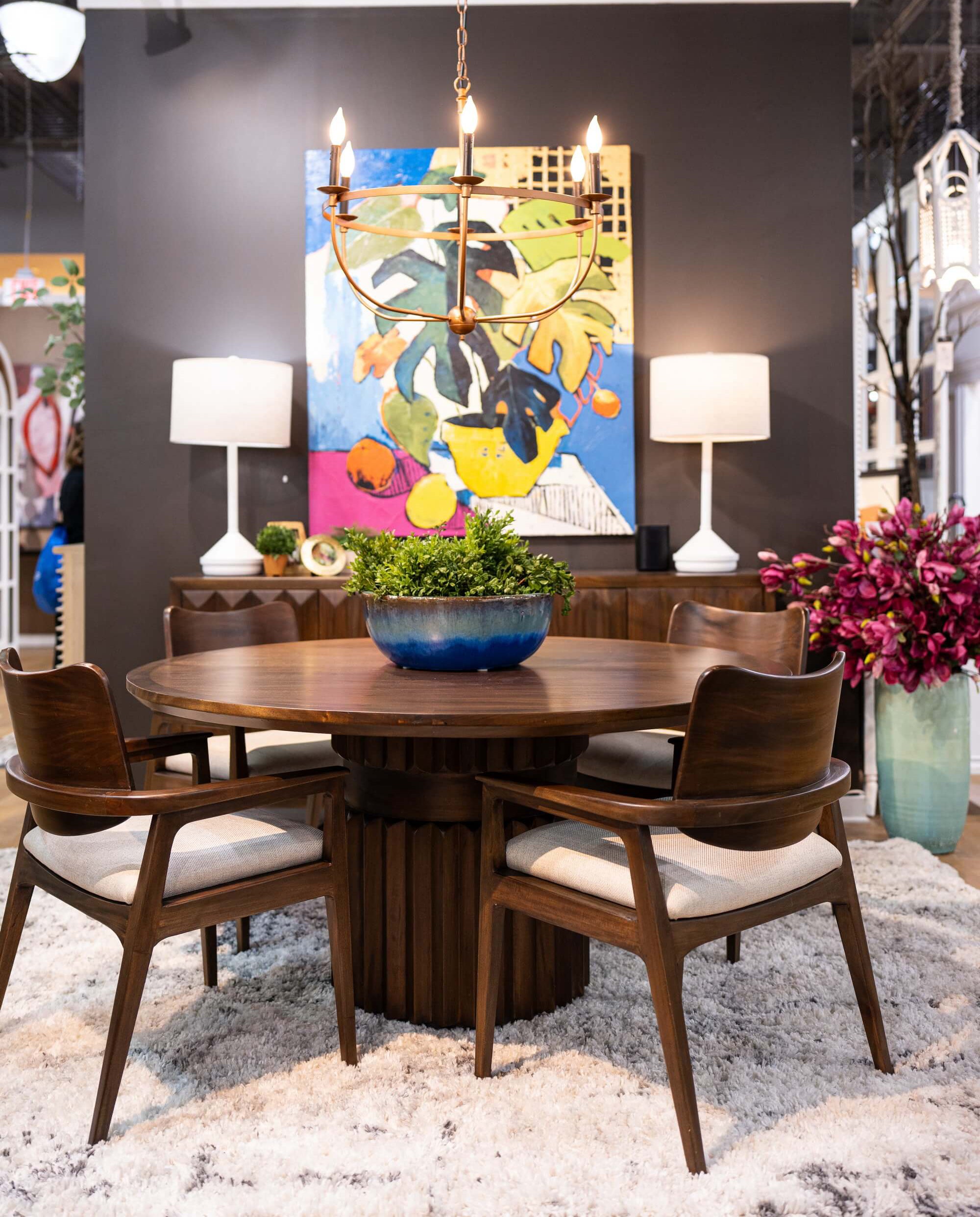 Cole Round Dining Table FURNITURE - dining table Bramble