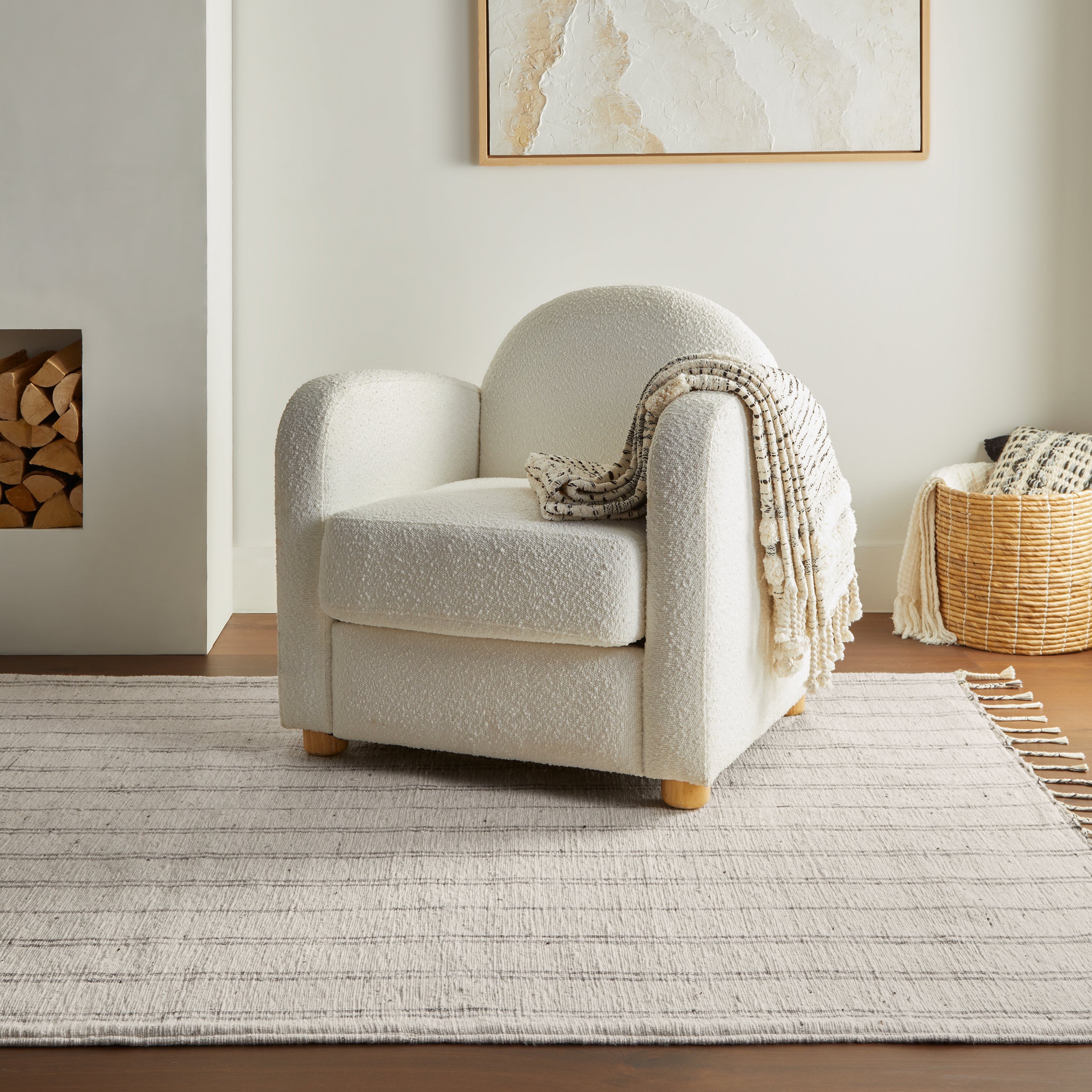 Arven Striped Handmade Cotton Rug