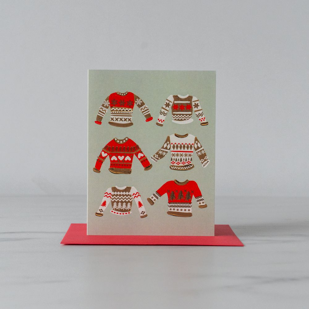Christmas Sweaters Holiday Card greeting card Inkwell Cards (Faire)