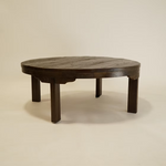 Freya Reclaimed Wood Coffee Table 4 - a - FURNITURE - Coffee Table - Round Hauer Market Aged Brown