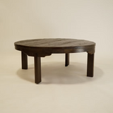 Freya Reclaimed Wood Coffee Table 4 - a - FURNITURE - Coffee Table - Round Hauer Market Aged Brown