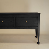 Margot Reclaimed Wood Console Table 21 - FURNITURE - console table Hauer Market Black