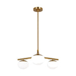 Lune Semi-Flush Mount LIGHTING - flush mount Visual Comfort Burnished Brass