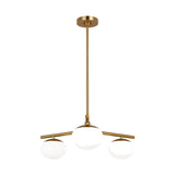 Lune Semi-Flush Mount LIGHTING - flush mount Visual Comfort Burnished Brass