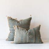 Dusk Tussar Fringe Pillow Cover