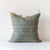 Dusk Tussar Fringe Pillow Cover