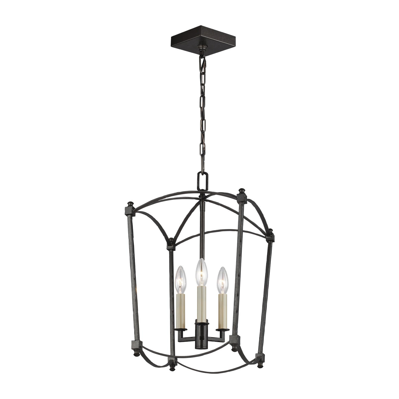Thayer Mini-Lantern LIGHTING - pendant Visual Comfort Smith Steel