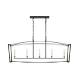 Thayer Linear Chandelier LIGHTING - chandelier Visual Comfort Smith Steel