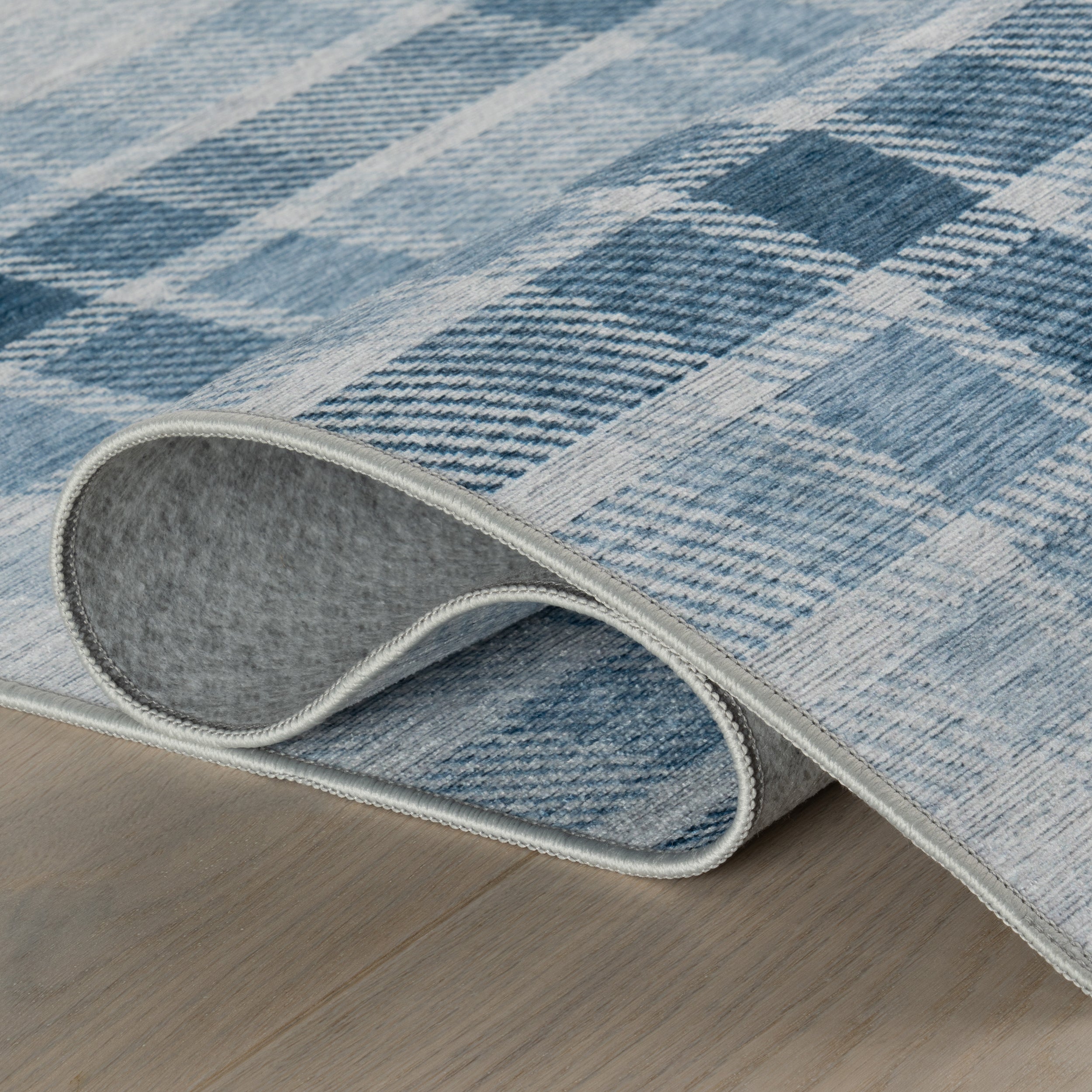 Andri Modern Plaid Machine Washable Rug RUGS - synthetic Dash & Albert