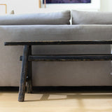 Alic Vintage Black Elm Wood Bench - Rug & Weave