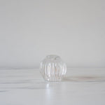 Ridged Glass Taper/Votive Holder Clear - Rug & Weave