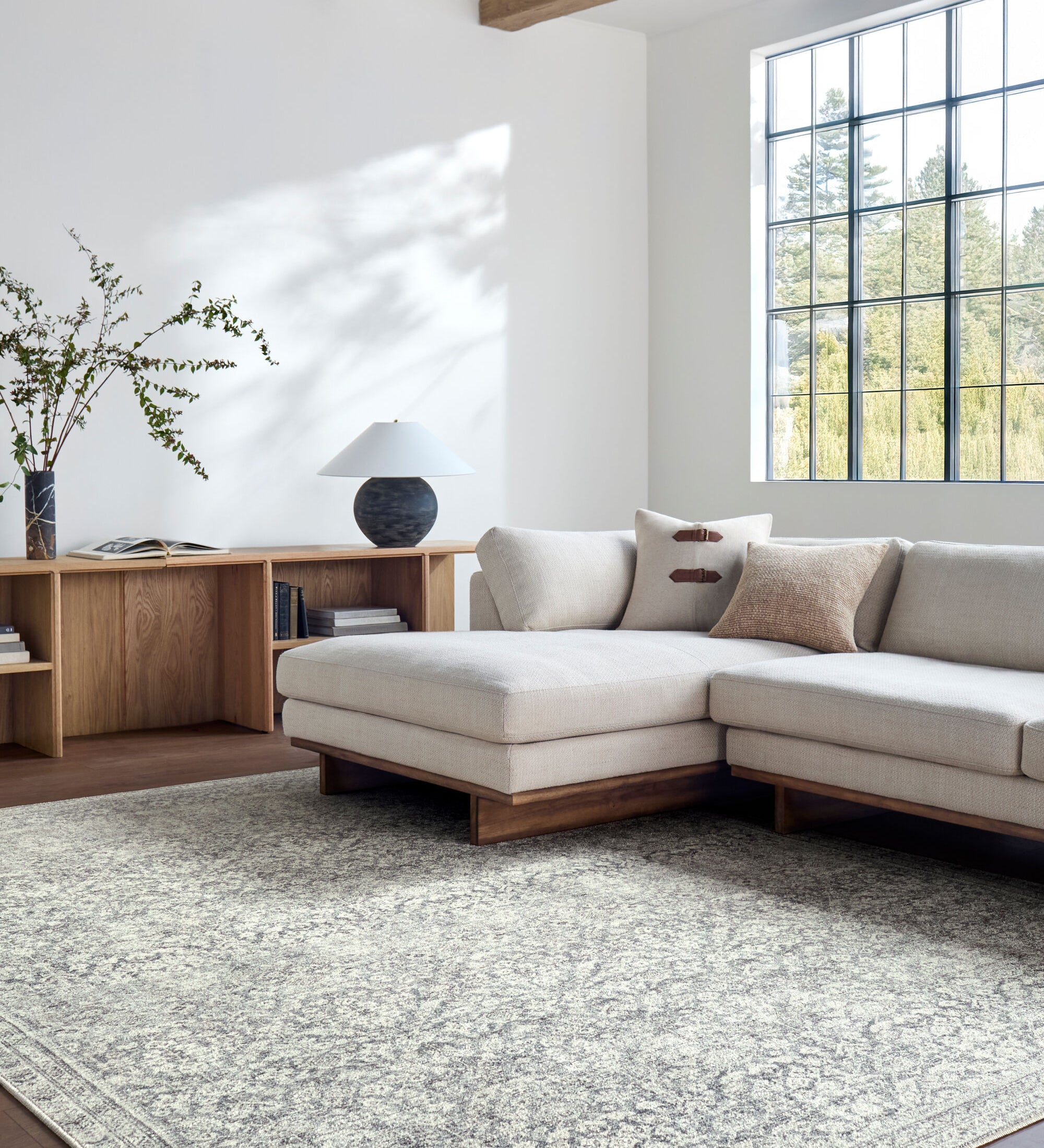 Collins Avenue Grey / Charcoal Rug RUGS - synthetic Surya