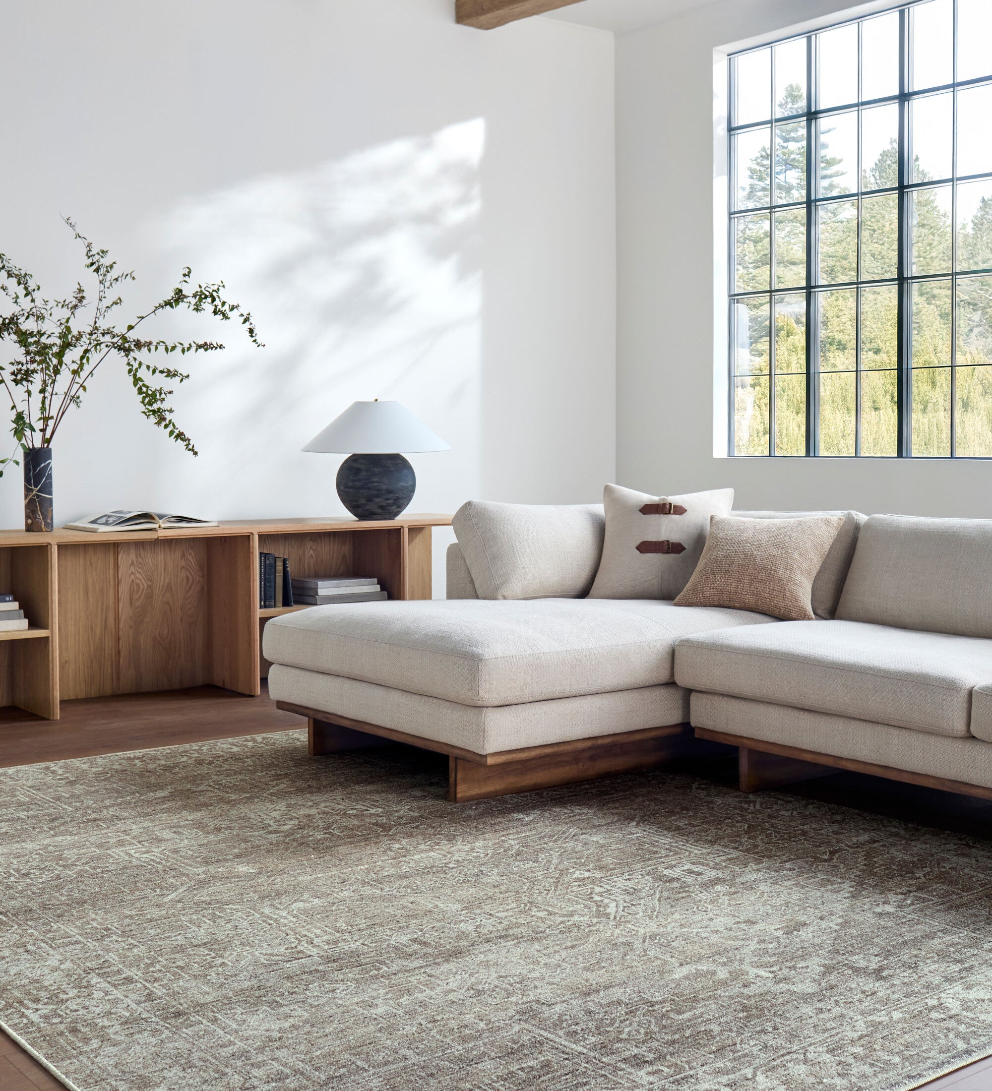 Collins Avenue Mocha / Olive Rug RUGS - synthetic Surya
