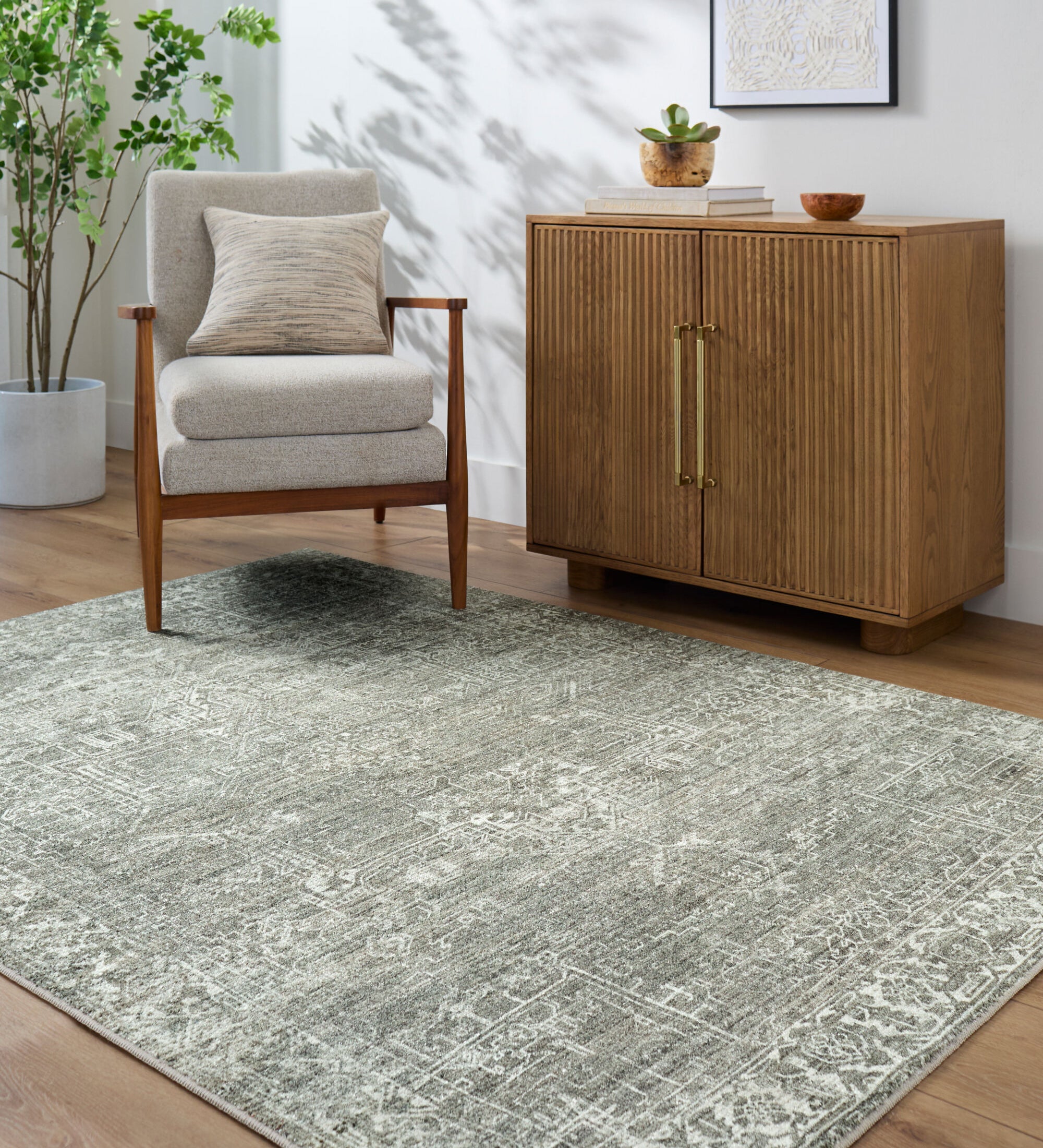 Collins Avenue Sage / Lagoon Rug RUGS - synthetic Surya