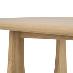 geometric dining table oak - rug & weave