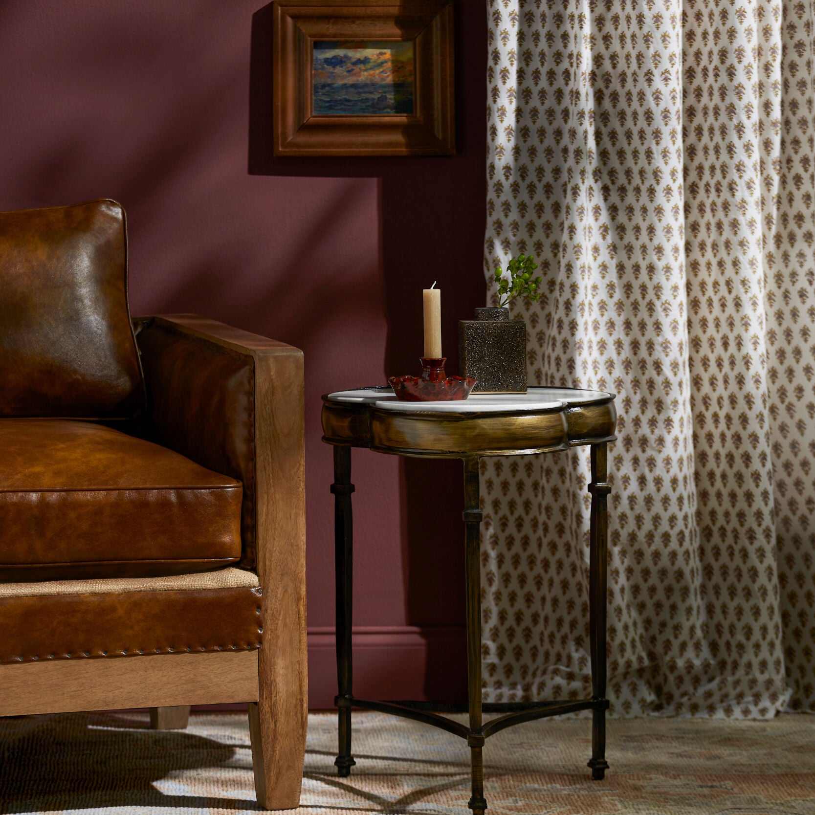 Gregory End Table FURNITURE - end table Surya