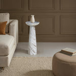 Mercer Toronto Marble Side Table FURNITURE - side table Renwil