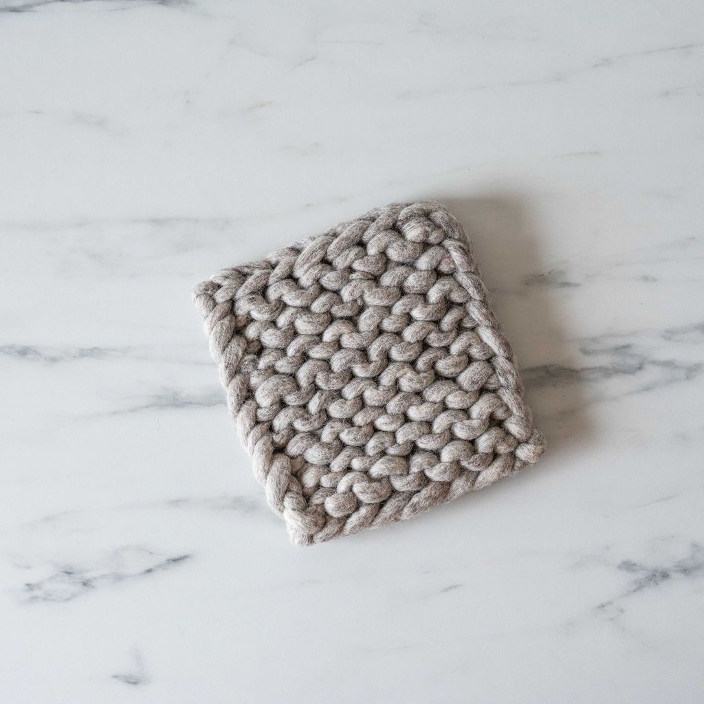 Grey Woven Trivet - Rug & Weave