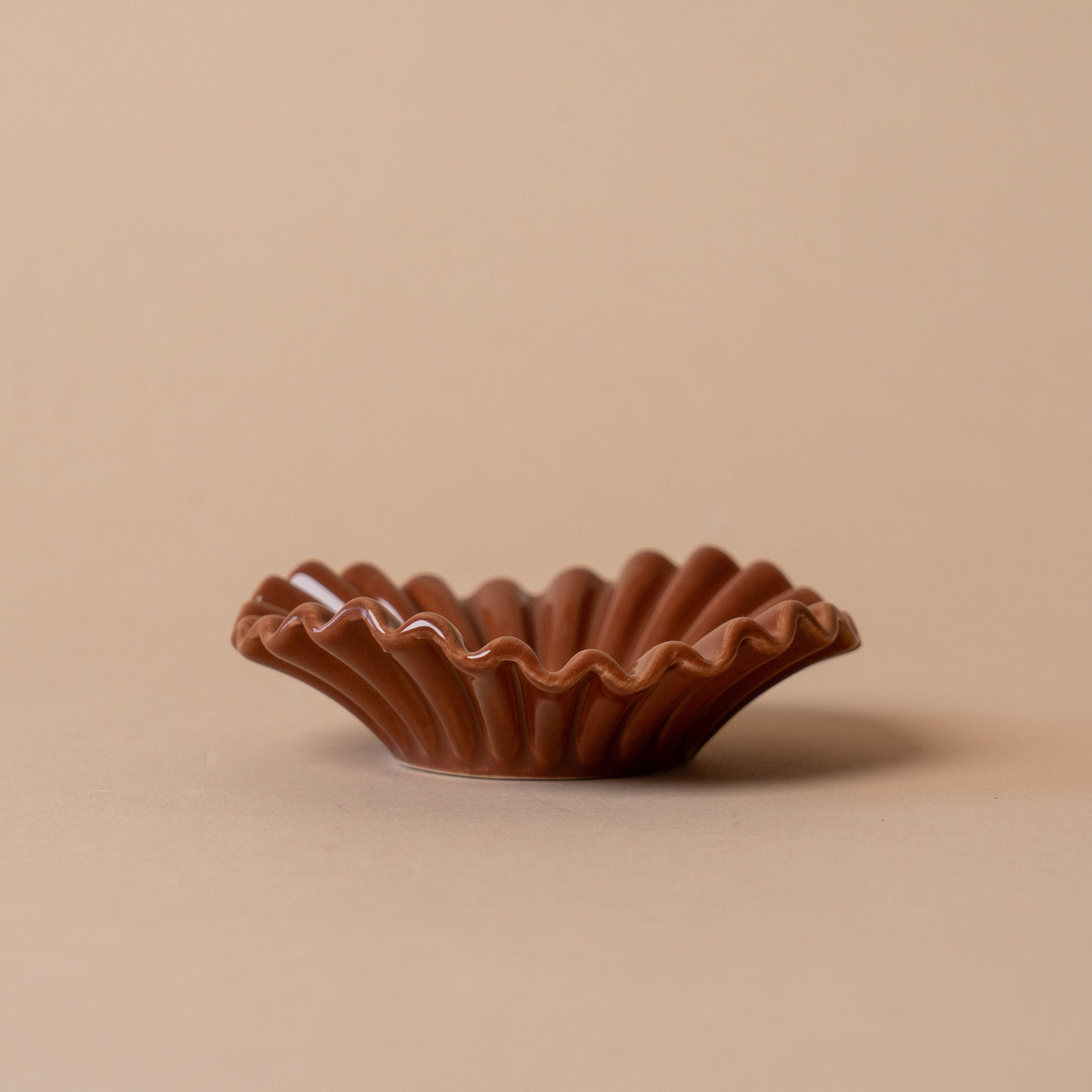 Ceramic Accordion Trinket Dish dish Accents De Ville (ShopZio)