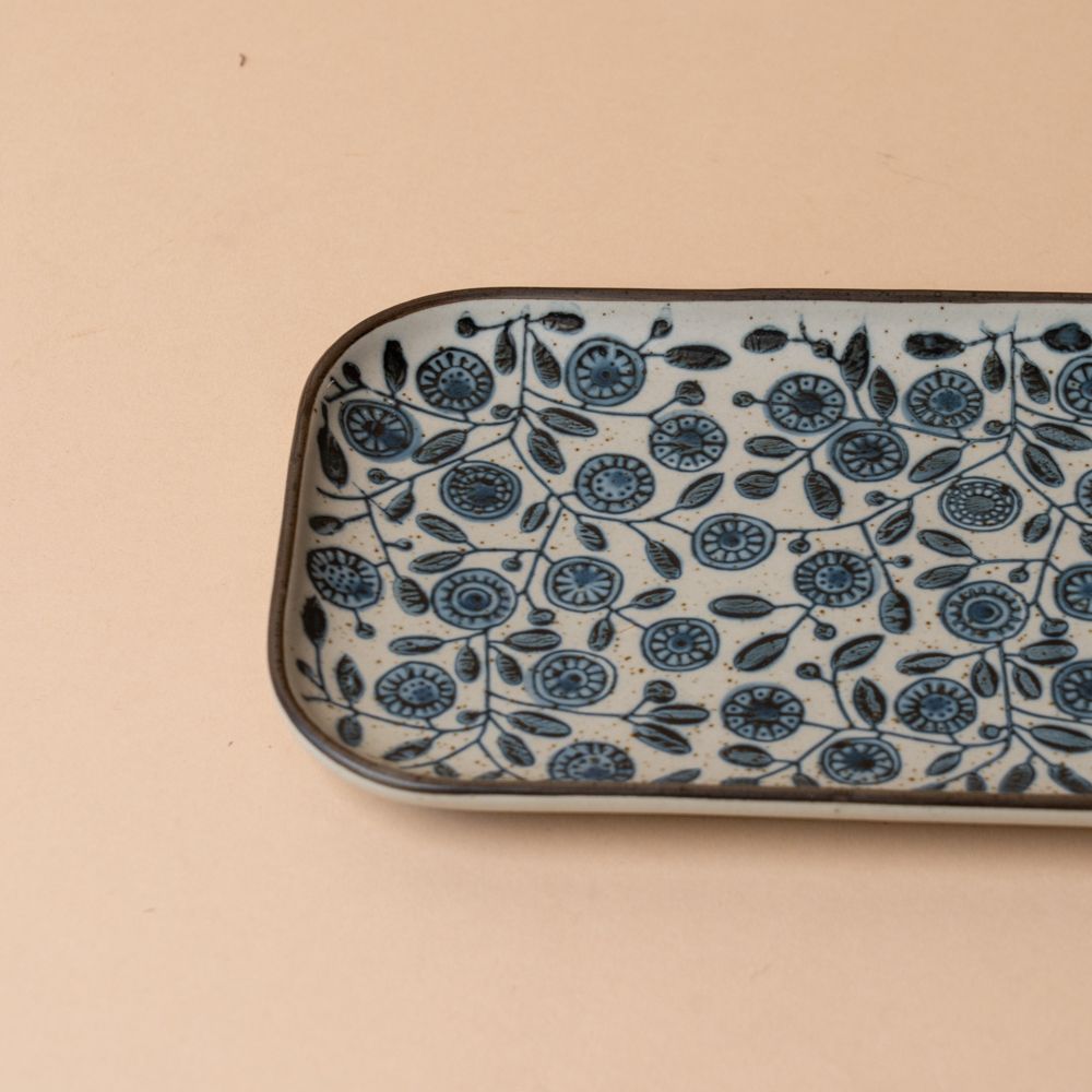 Stoneware Calendula Serving Tray tray DANICA (Faire)