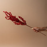 Faux Red Berry Stem
