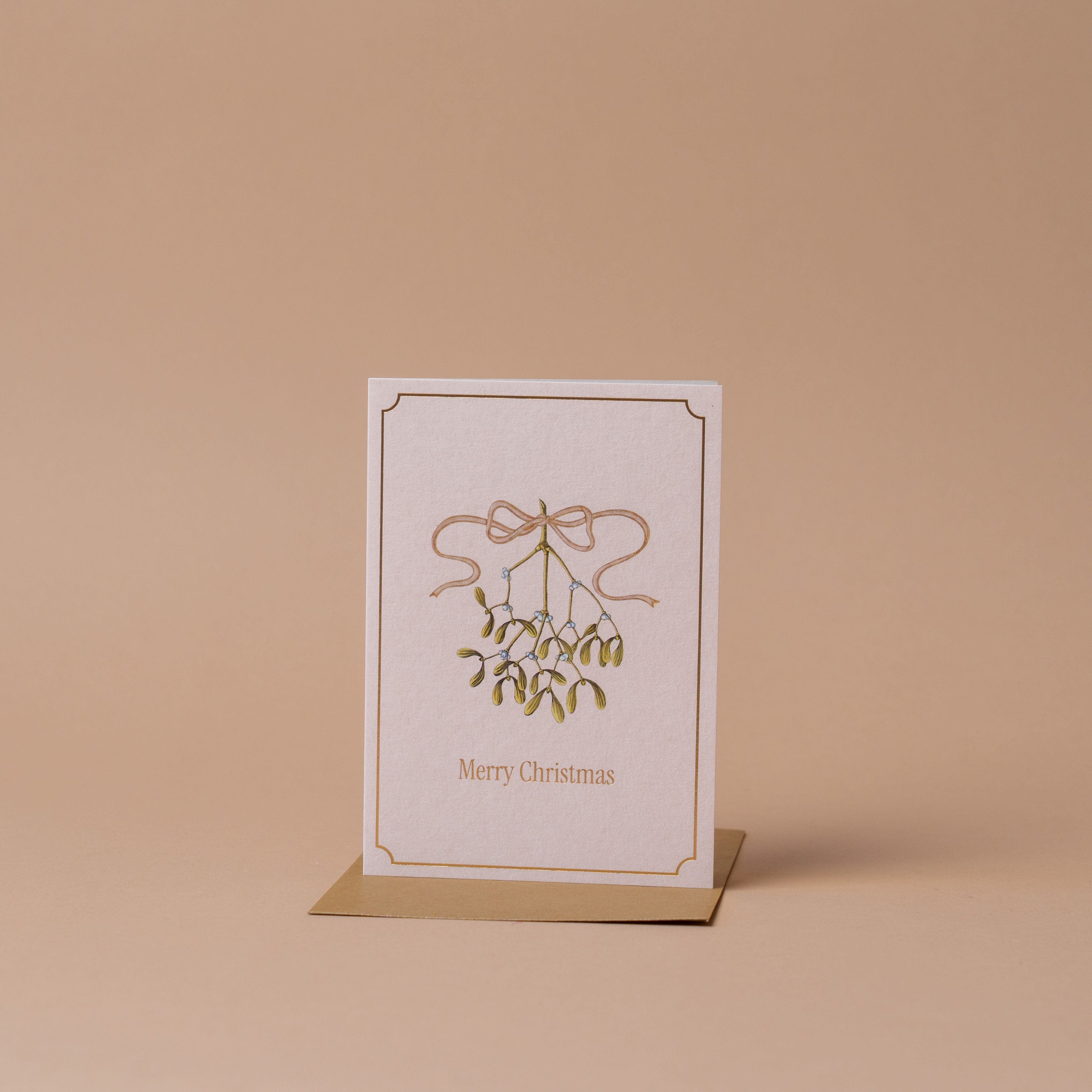 Mistletoe Holiday Card