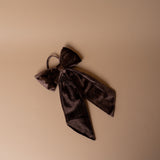 Brown Velvet Bow Ornament