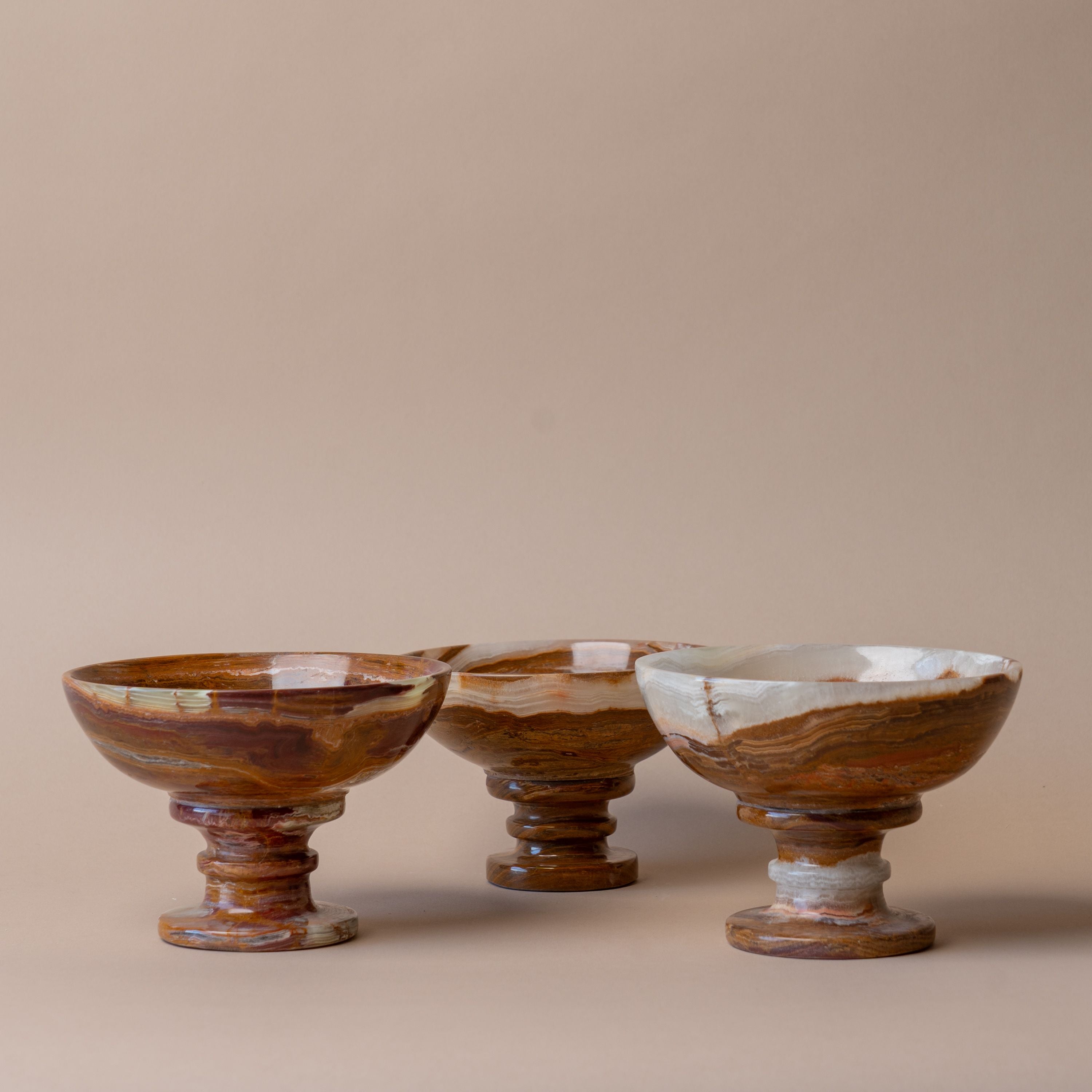 Onyx Pedestal Bowl bowl Marigold Market (Faire)