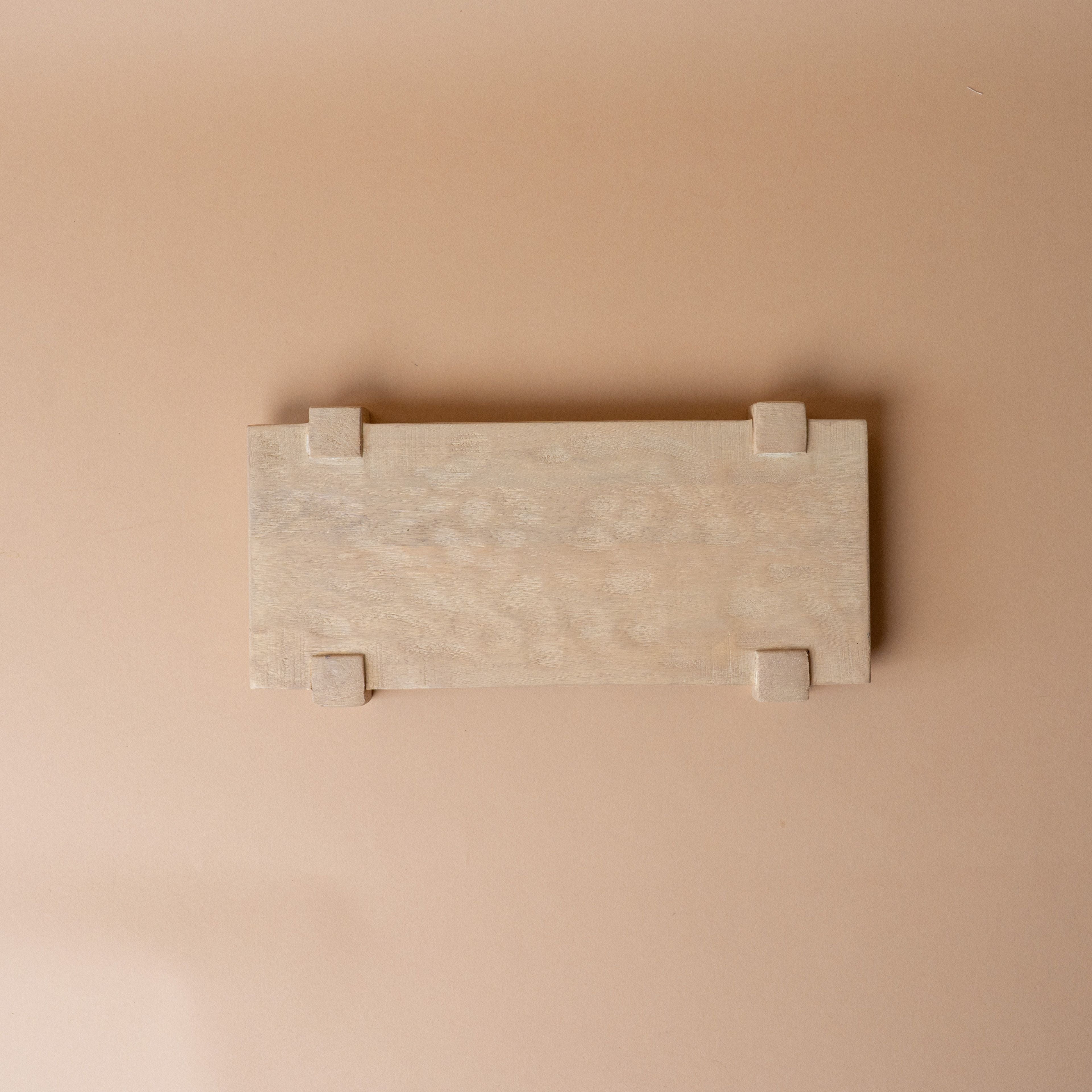Light Mango Wood Pedestal Tray – view 2