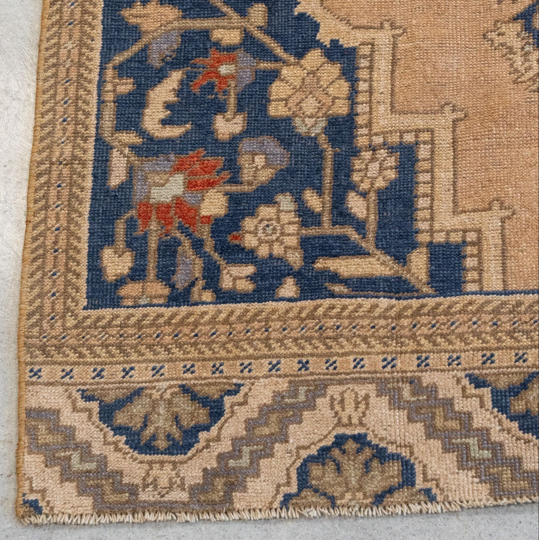 Vintage Turkish Rug 7'0" x 3'4"