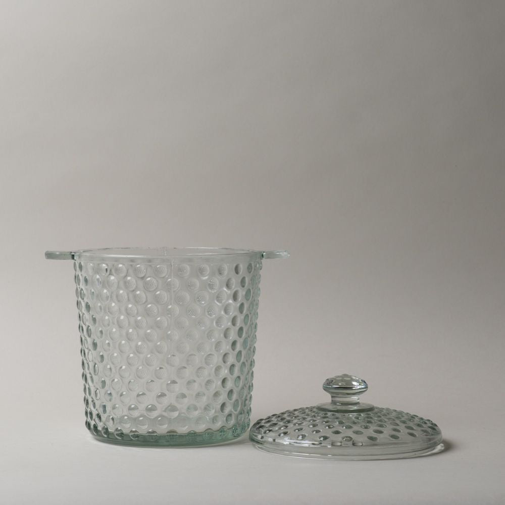Hobnail Glass Ice Bucket ice bucket Creative Co-op (DYA)